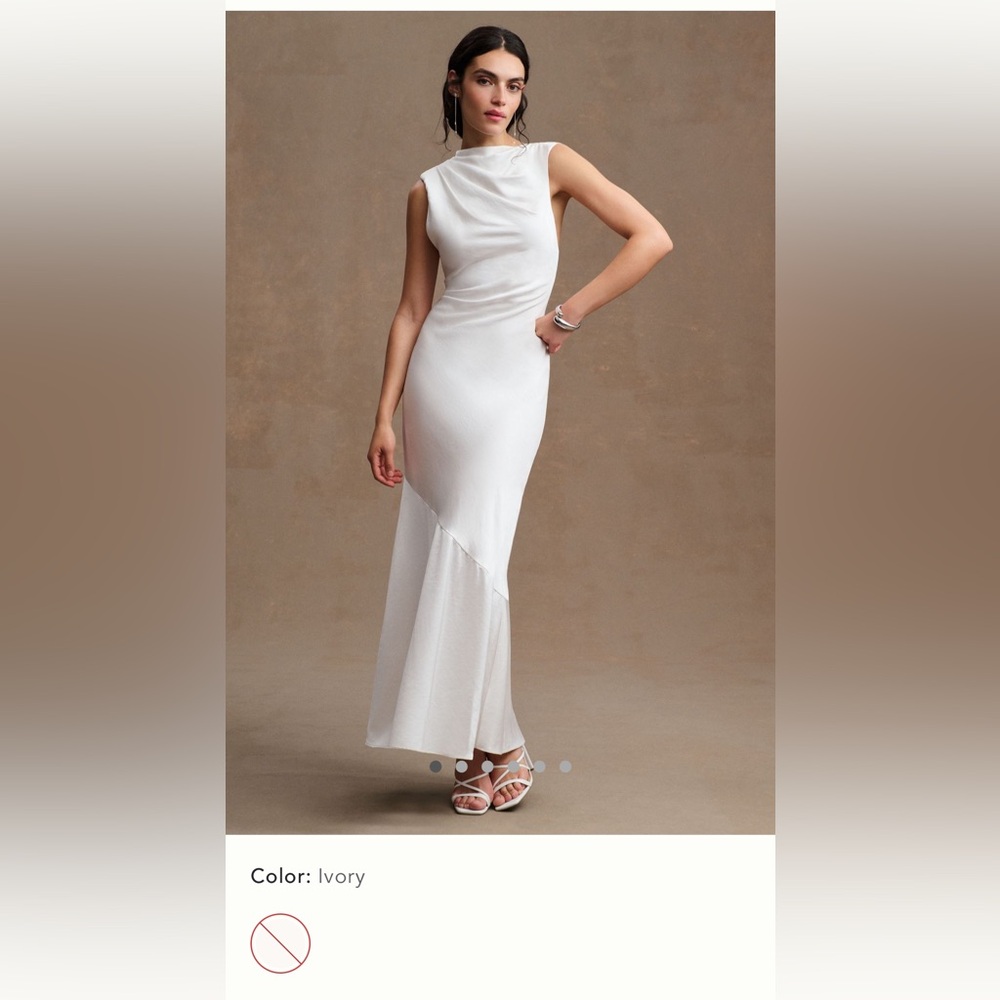 Significant Other Lana Cowl Neck Satin Gown - US4 NWT
